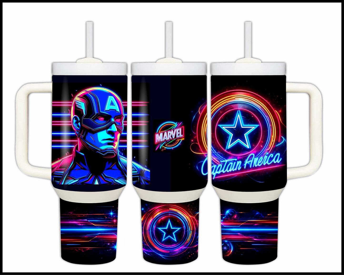 Electric Glow - Patriot Commander Stainless Steel Tumbler (1494)