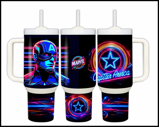 Electric Glow - Patriot Commander Stainless Steel Tumbler (1494)