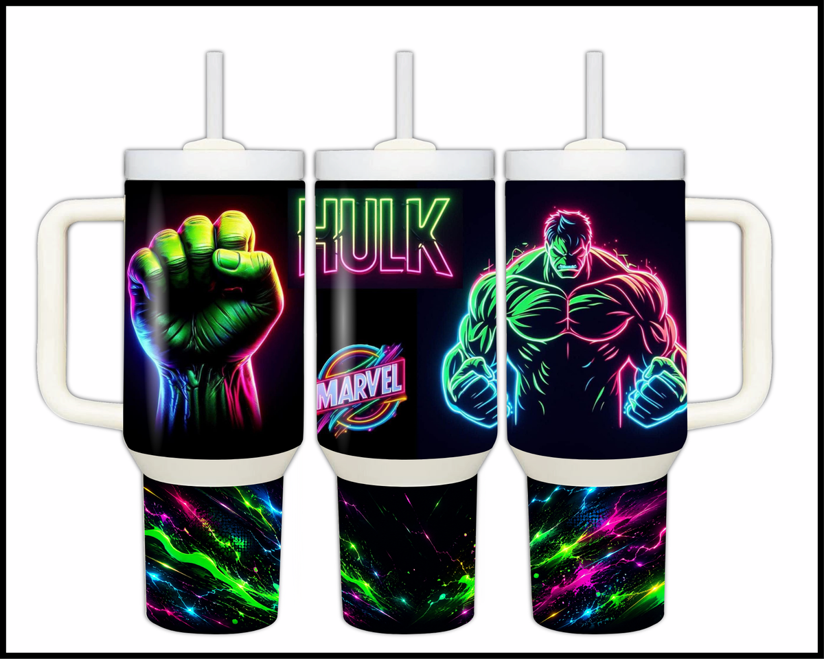 Electric Glow - Green Goliath Stainless Steel Tumbler (1497)