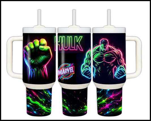 Electric Glow - Green Goliath Stainless Steel Tumbler (1497)