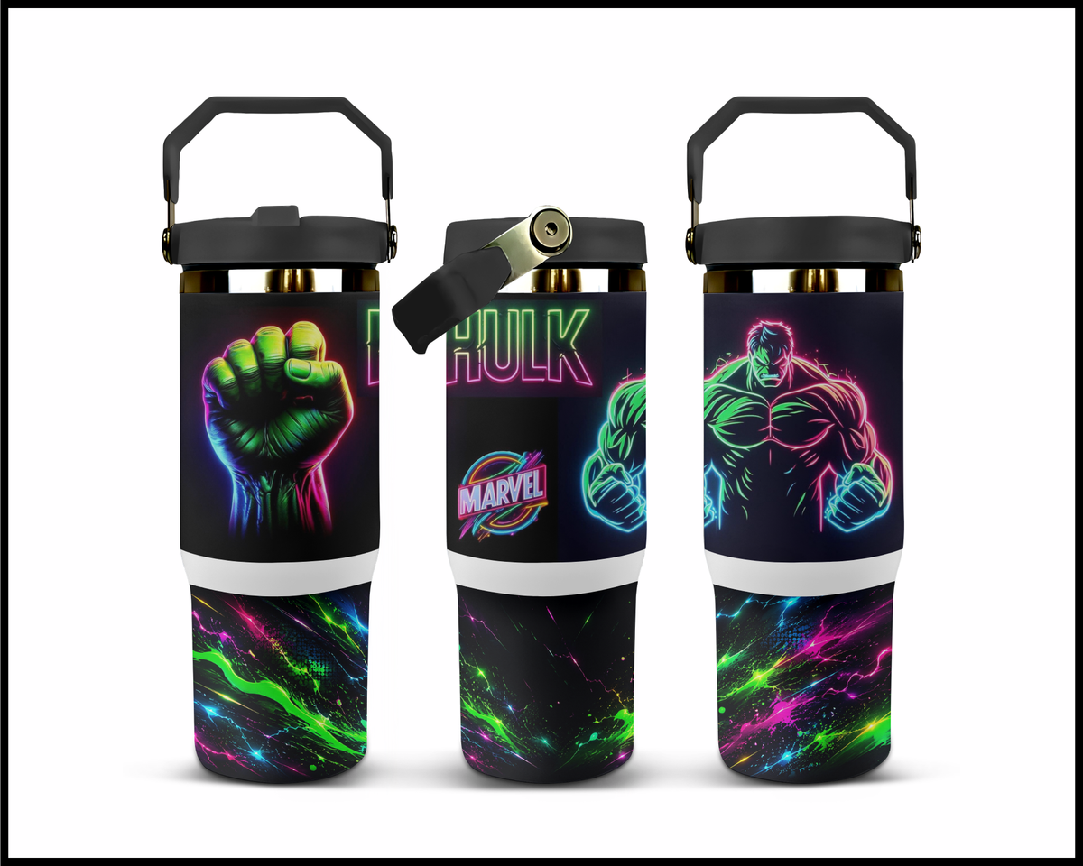 Electric Glow - Green Goliath Stainless Steel Tumbler (1497)
