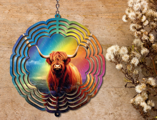 Highland Cow Wind Spinner (214)