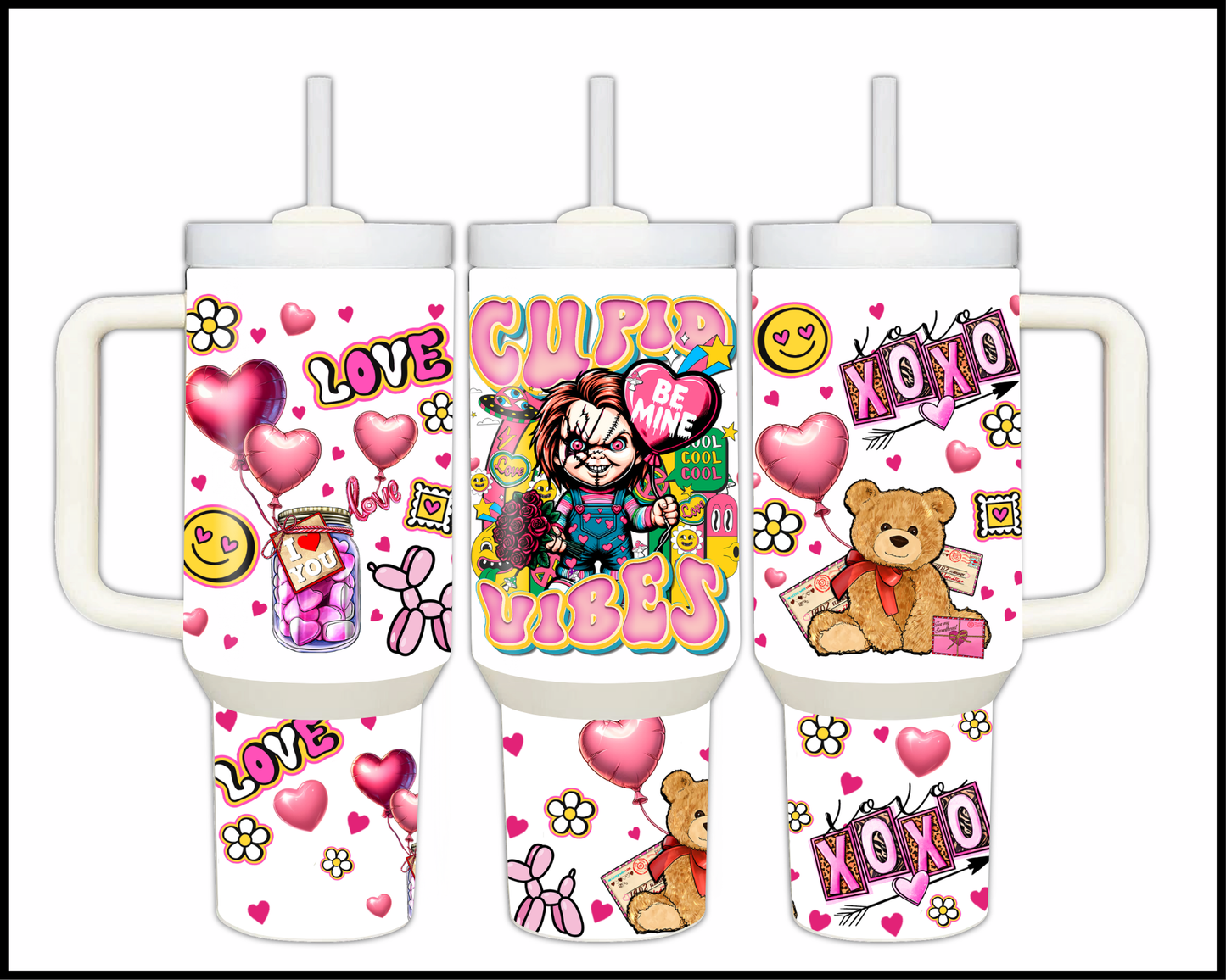 Cupid's Nightmare Stainless Steel Big Guzzler Tumbler (1515)