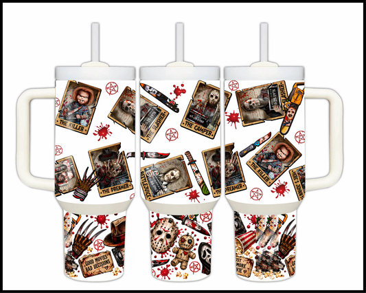 Good Movies & Bad Decisions Horror Stainless Steel Big Guzzler Tumbler (1523)