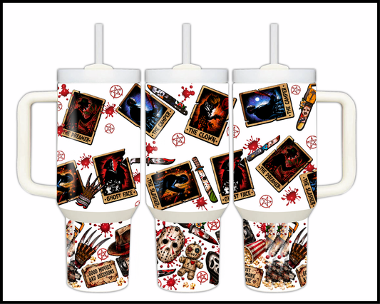 Good Movies & Bad Decisions Horror Stainless Steel Big Guzzler Tumbler (1527)