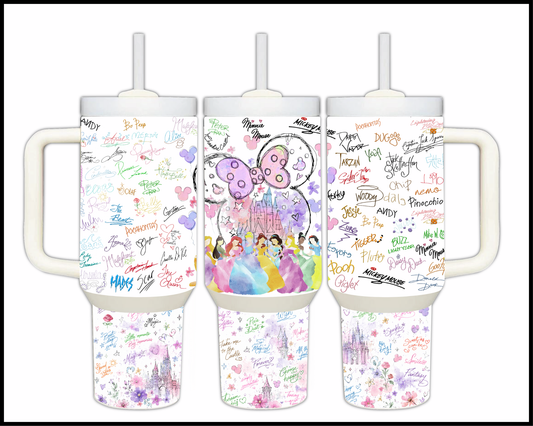 Happily Ever After Character Signature Stainless Steel Big Guzzler Tumbler (1530)