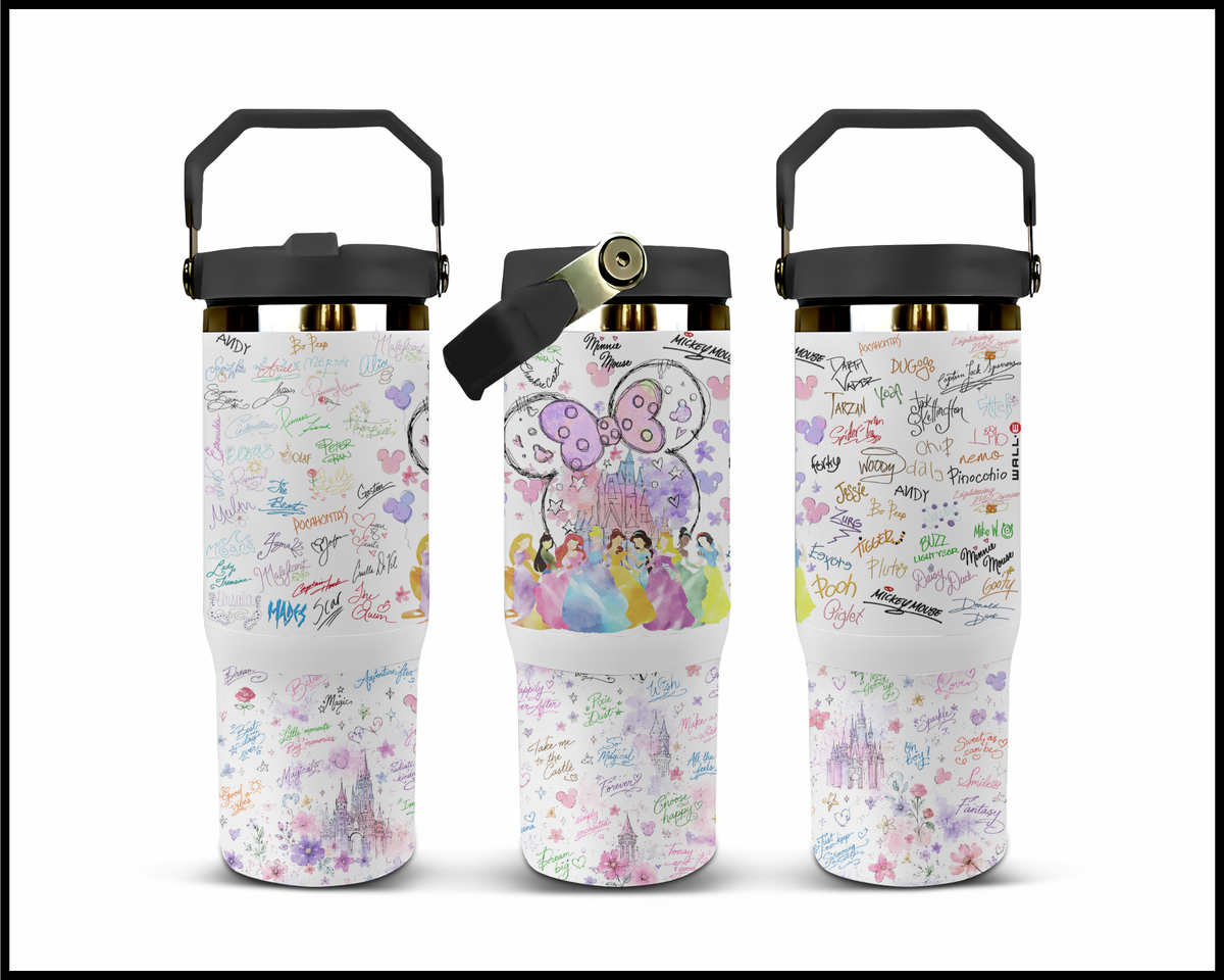 Happily Ever After Character Signature Stainless Steel Big Guzzler Tumbler (1530)