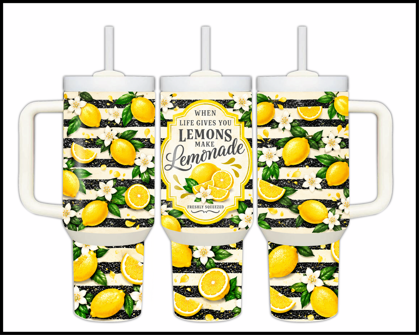 Make Lemonade Stainless Steel Big Guzzler Tumbler (1532)