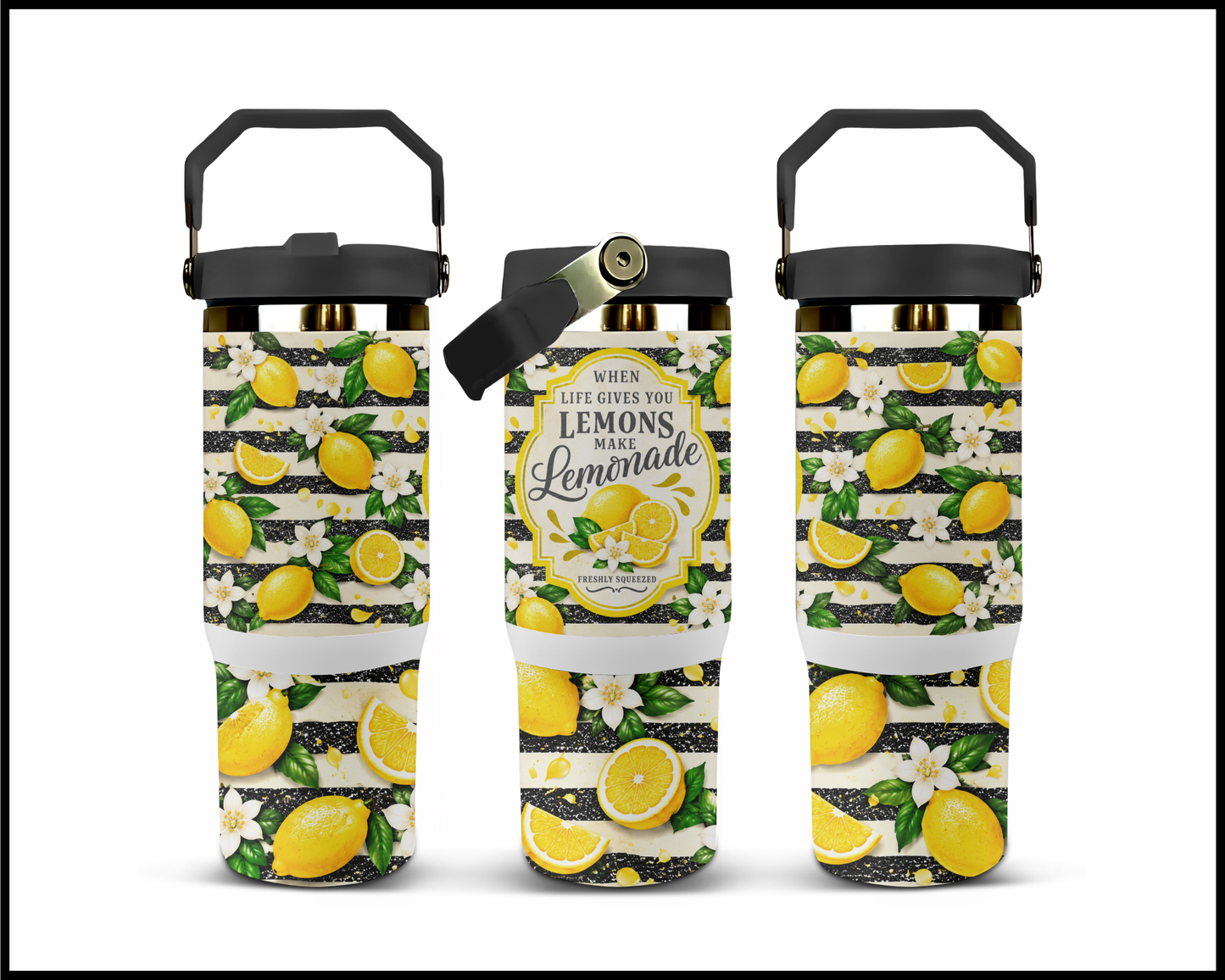 Make Lemonade Stainless Steel Big Guzzler Tumbler (1532)