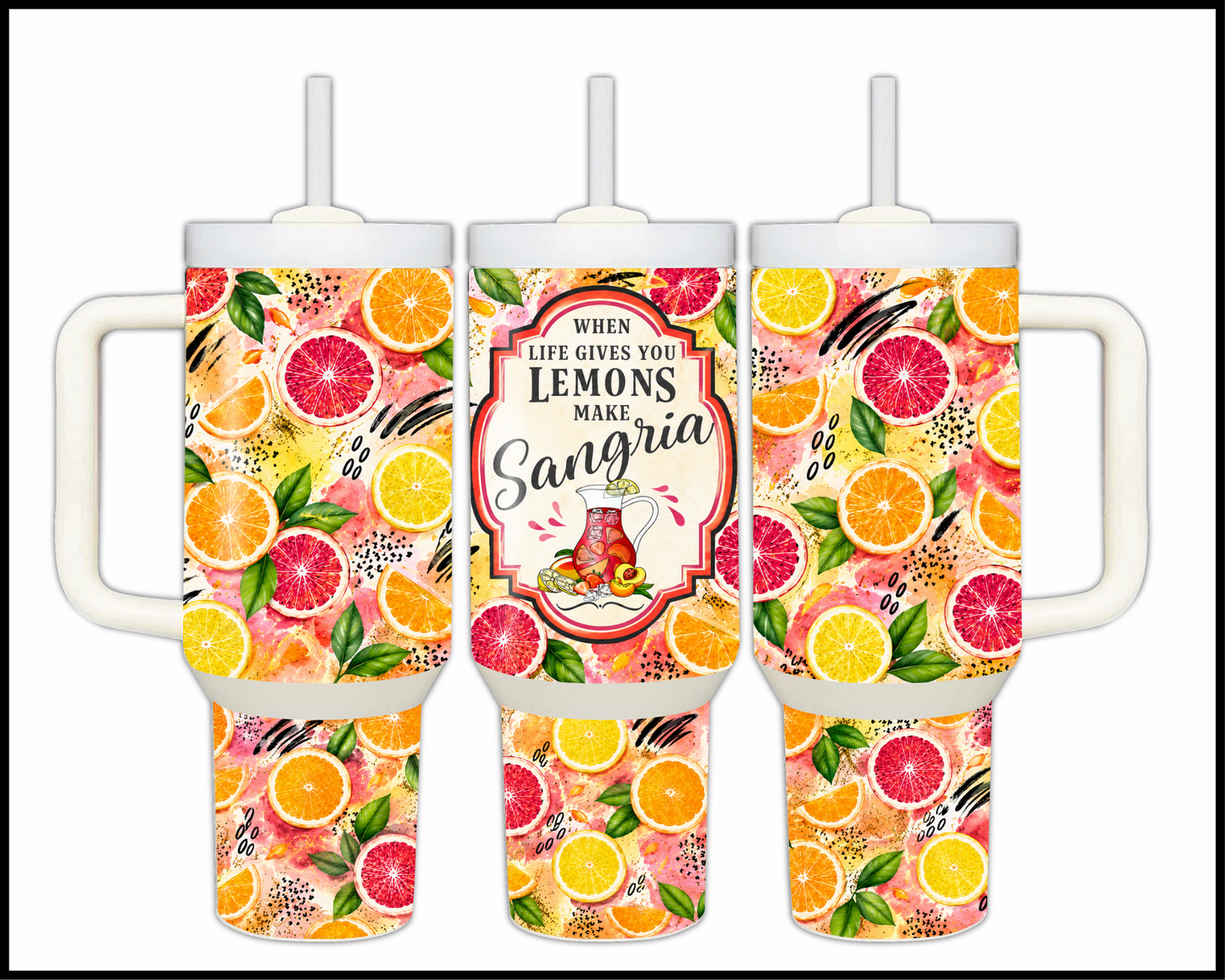 Make Sangria Stainless Steel Big Guzzler Tumbler (1537)