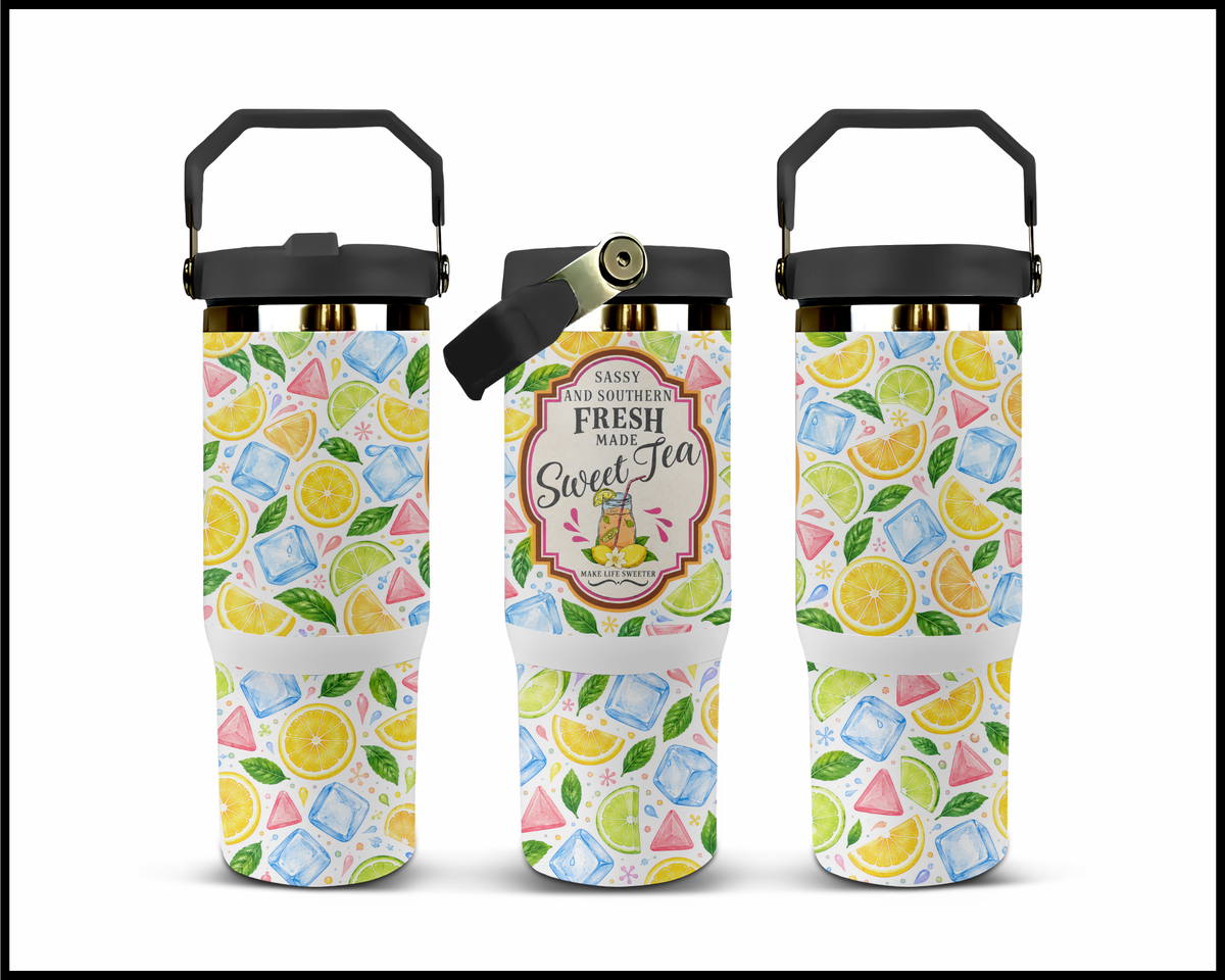 Make Sweet Tea Stainless Steel Big Guzzler Tumbler (1539)