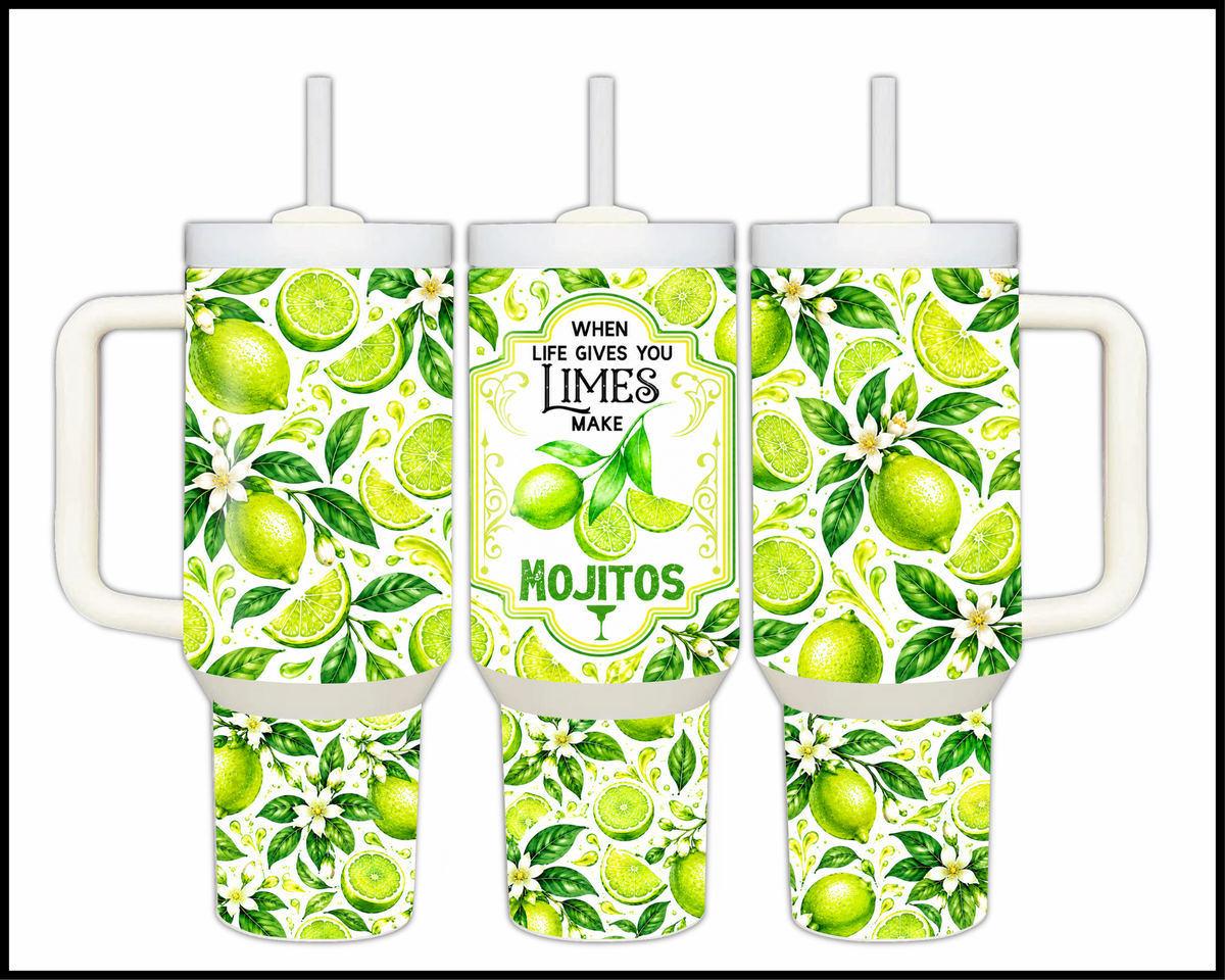 Make Mojitos Stainless Steel Big Guzzler Tumbler (1544)
