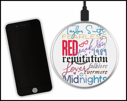 Taylor Swift Inspired Sublimated Wireless Phone Charger (415)