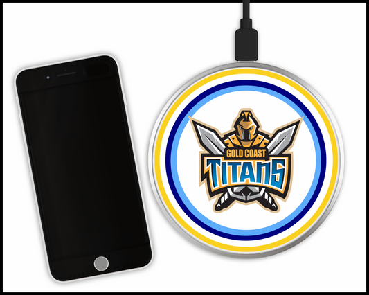 Gold Coast Titans Sublimated Wireless Phone Charger (001)