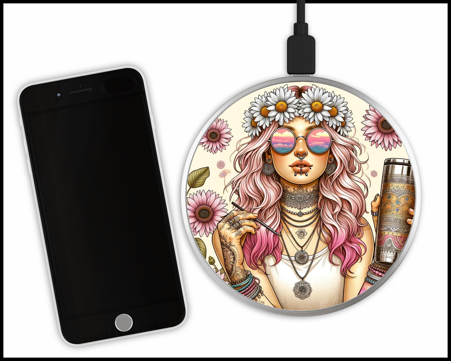 Sexy Bad Ars@ Sublimated Wireless Phone Charger (115)