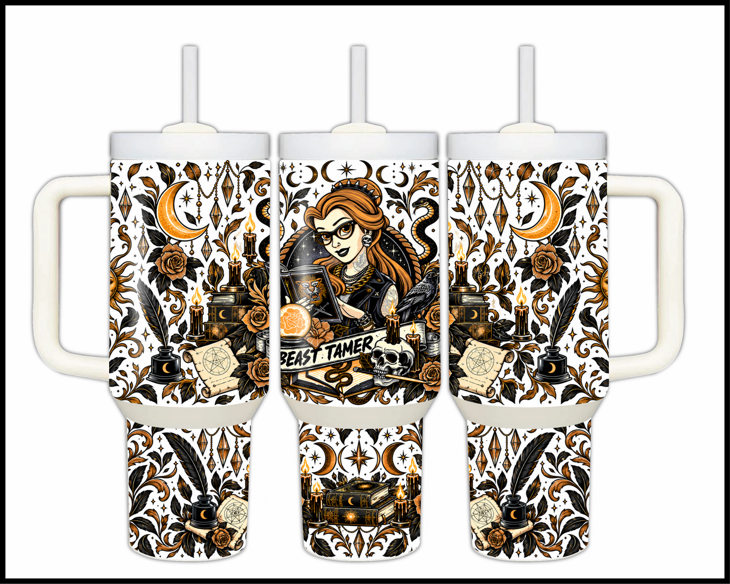 Beast Tamer Stainless Steel Big Guzzler Tumbler (1631)