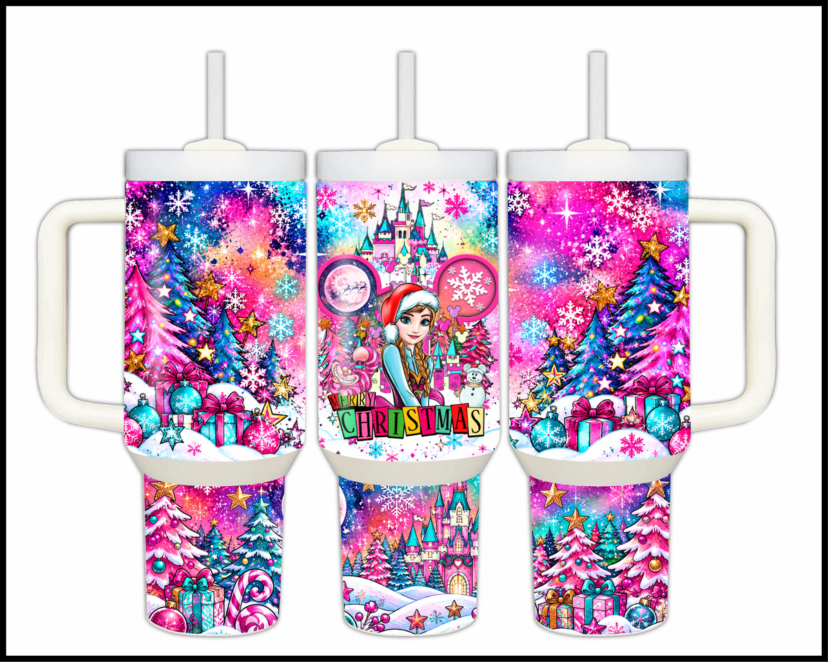 Magical Kingdom Christmas Stainless Steel Big Guzzler Tumbler (1635)