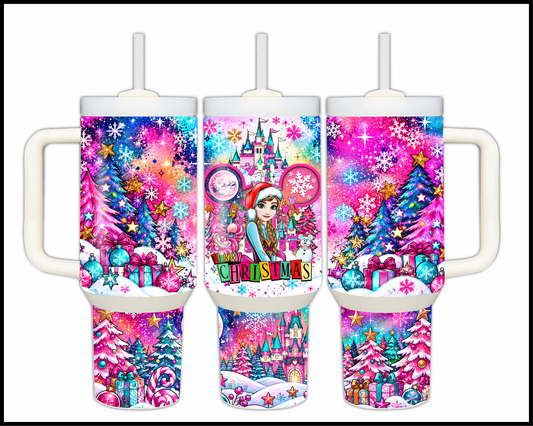 Magical Kingdom Christmas Stainless Steel Big Guzzler Tumbler (1635)