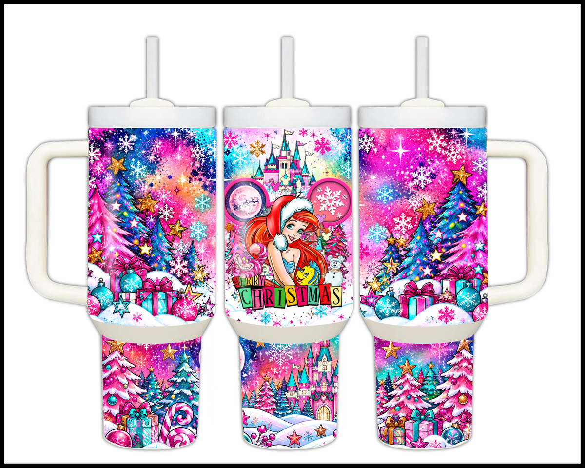Magical Kingdom Christmas Stainless Steel Big Guzzler Tumbler (1636)