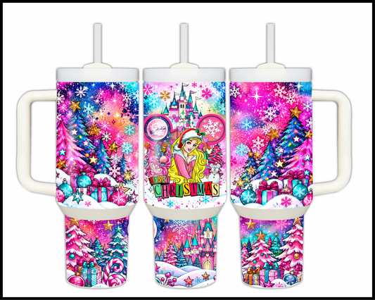 Magical Kingdom Christmas Stainless Steel Big Guzzler Tumbler (1637)