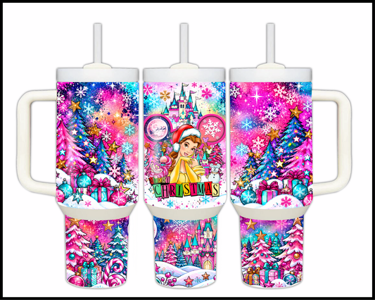 Magical Kingdom Christmas Stainless Steel Big Guzzler Tumbler (1640)