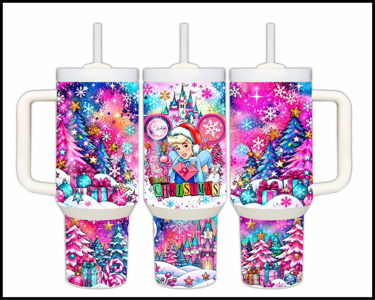 Magical Kingdom Christmas Stainless Steel Big Guzzler Tumbler (1642)