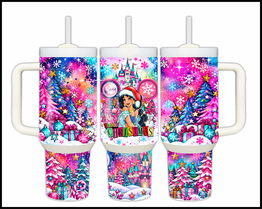 Magical Kingdom Christmas Stainless Steel Big Guzzler Tumbler (1643)