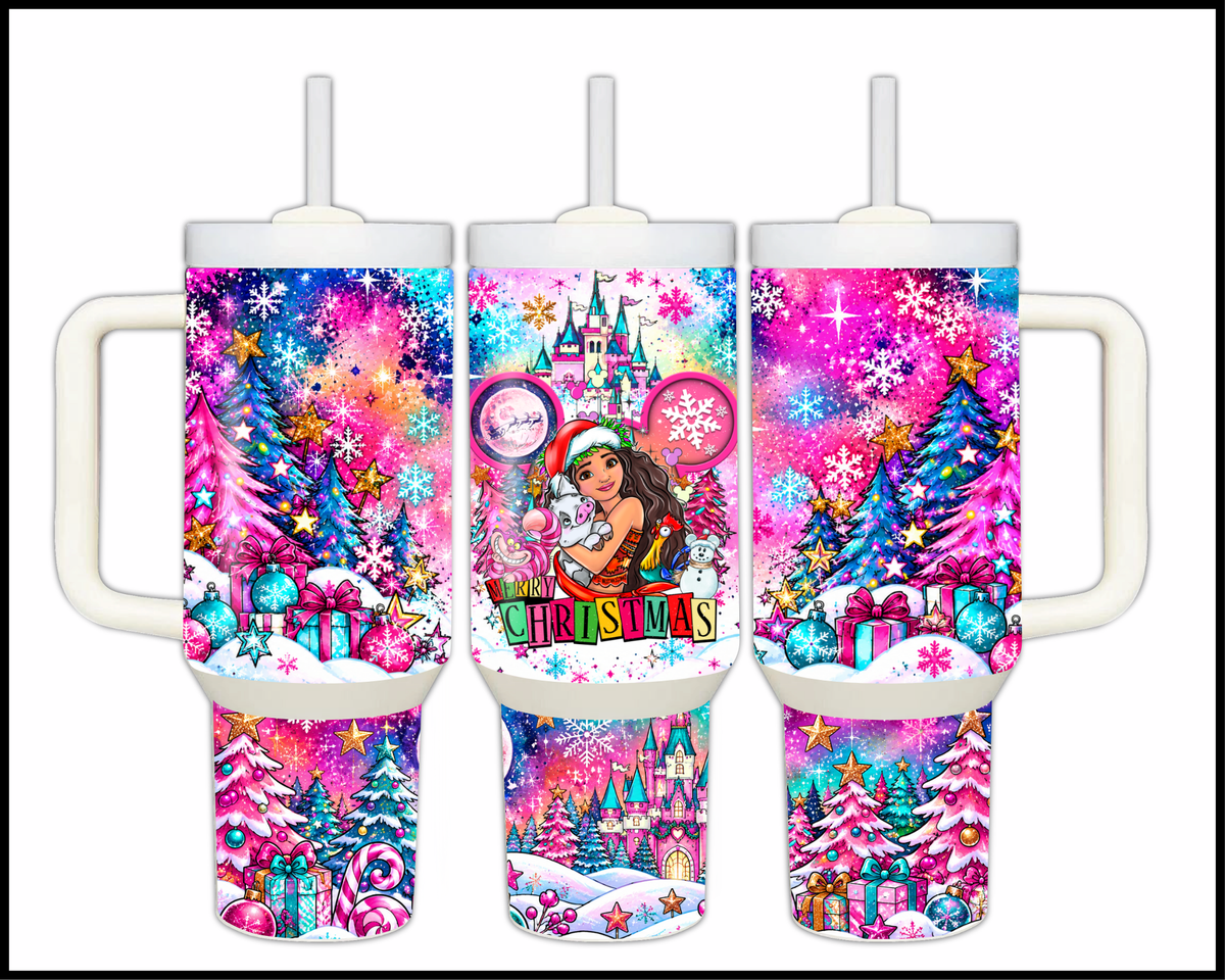 Magical Kingdom Christmas Stainless Steel Big Guzzler Tumbler (1646)