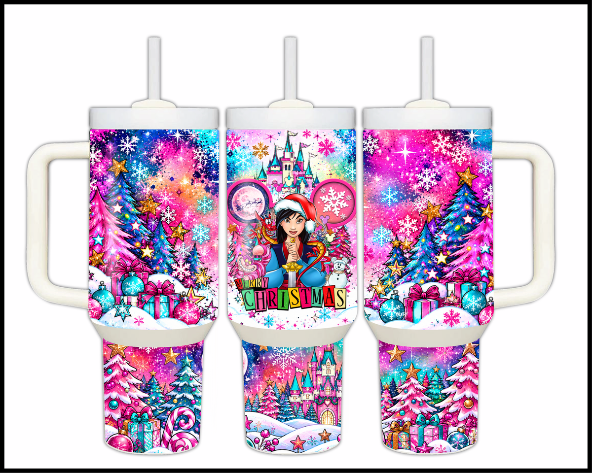 Magical Kingdom Christmas Stainless Steel Big Guzzler Tumbler (1647)