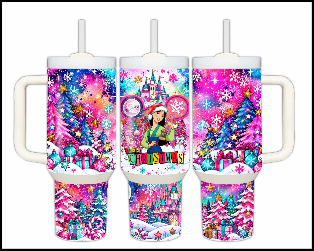 Magical Kingdom Christmas Stainless Steel Big Guzzler Tumbler (1648)