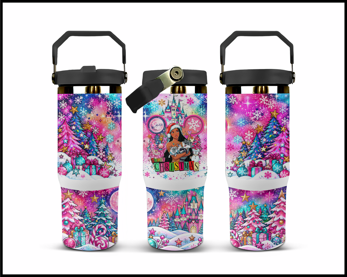Magical Kingdom Christmas Stainless Steel Big Guzzler Tumbler (1649)