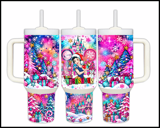 Magical Kingdom Christmas Stainless Steel Big Guzzler Tumbler (1650)