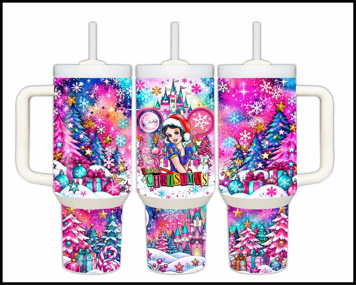 Magical Kingdom Christmas Stainless Steel Big Guzzler Tumbler (1651)