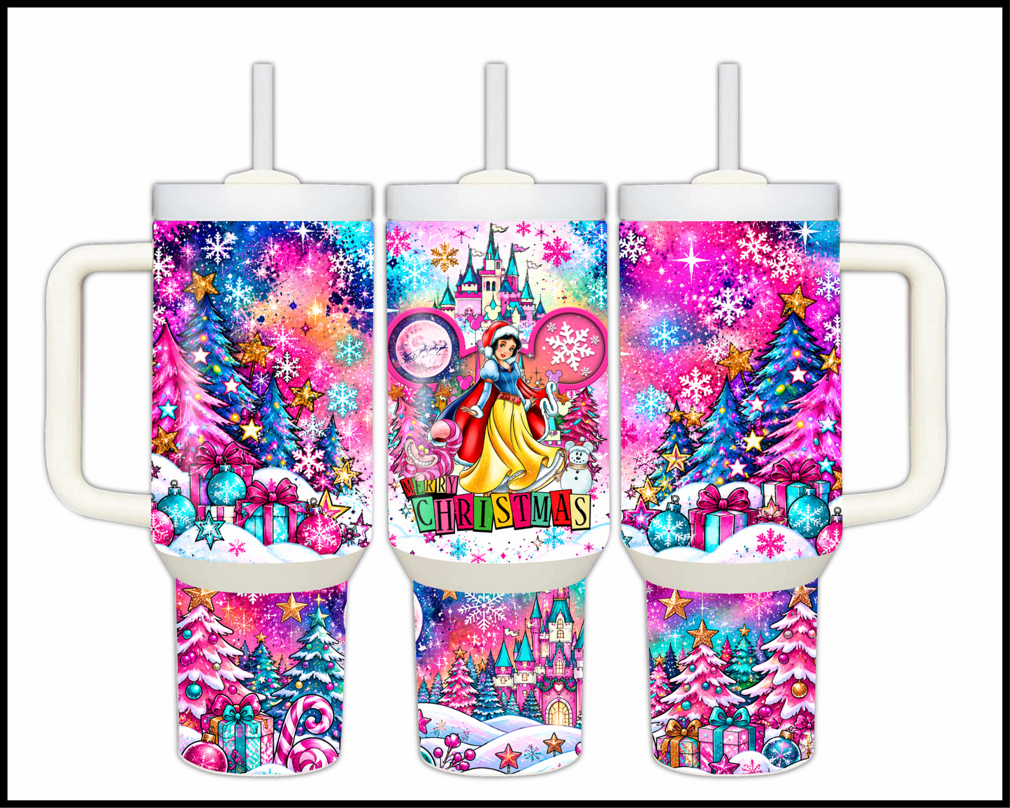 Magical Kingdom Christmas Stainless Steel Big Guzzler Tumbler (1652)