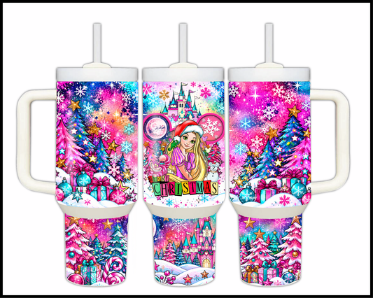Magical Kingdom Christmas Stainless Steel Big Guzzler Tumbler (1653)