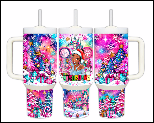 Magical Kingdom Christmas Stainless Steel Big Guzzler Tumbler (1654)
