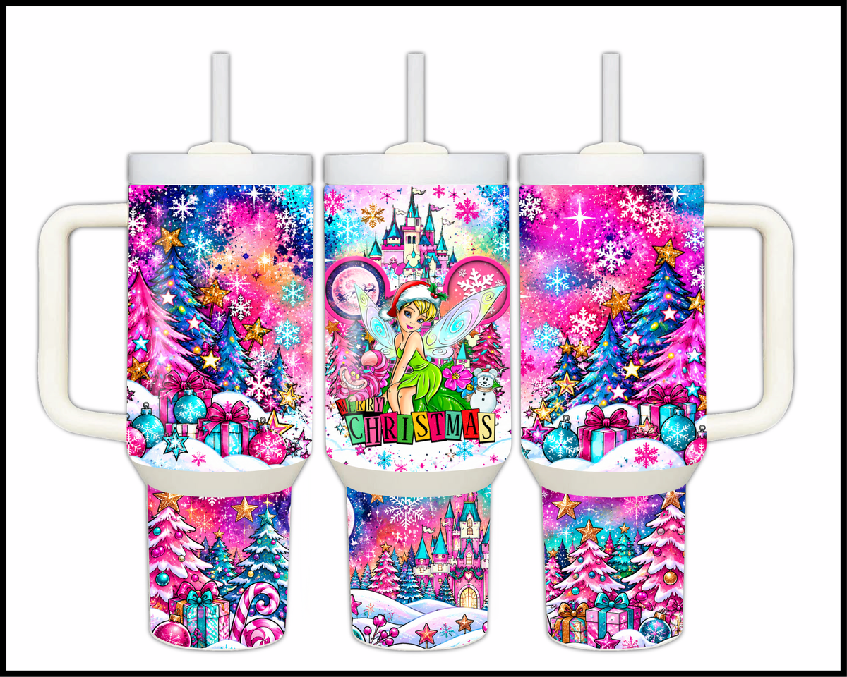 Magical Kingdom Christmas Stainless Steel Big Guzzler Tumbler (1656)