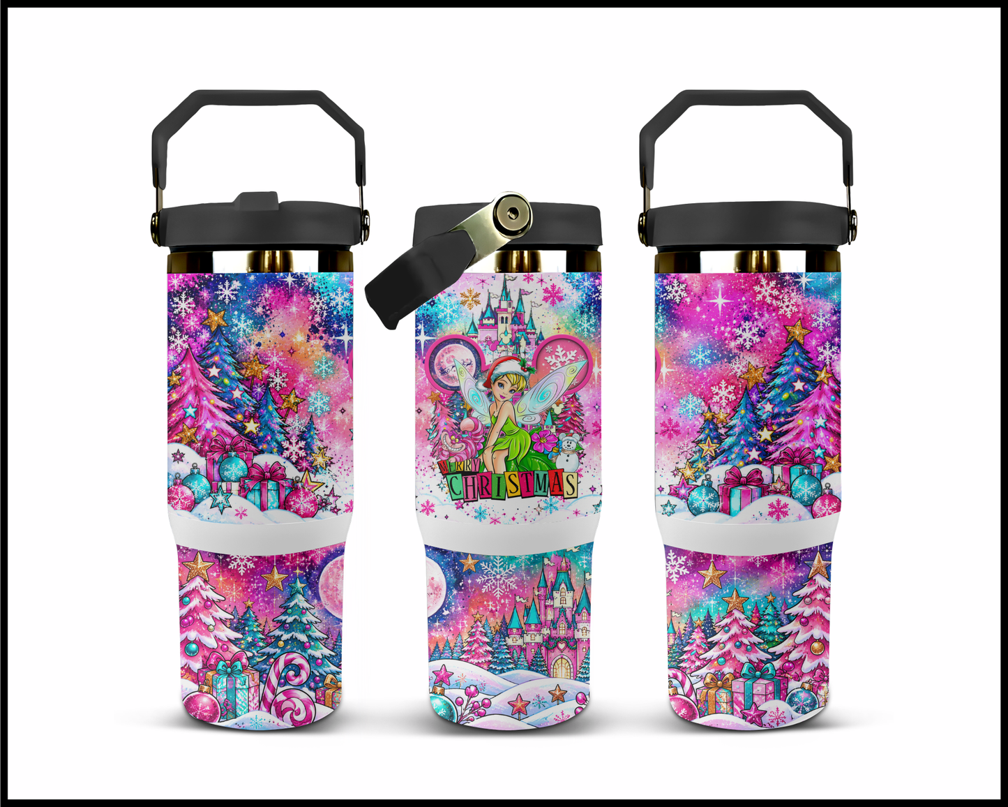 Magical Kingdom Christmas Stainless Steel Big Guzzler Tumbler (1656)