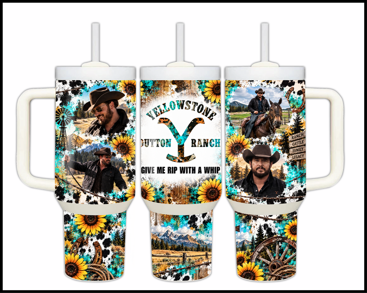 Yellowstone - Give Me Rip With a Whip Stainless Steel Big Guzzler Tumbler (1661)