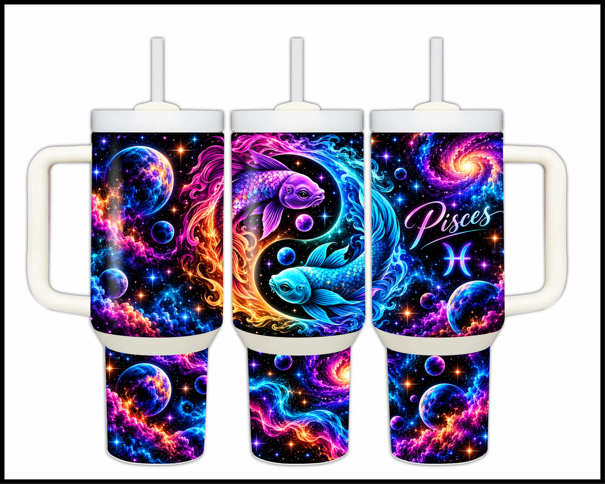 Pisces Stainless Steel Big Guzzler Tumbler (1668)