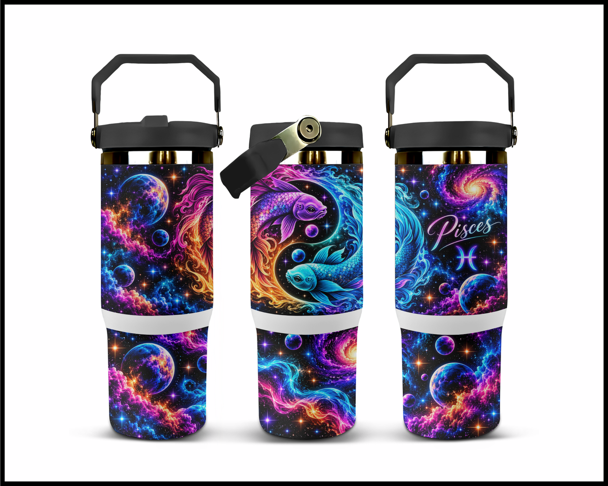 Pisces Stainless Steel Big Guzzler Tumbler (1668)