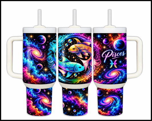 Pisces Stainless Steel Big Guzzler Tumbler (1669)