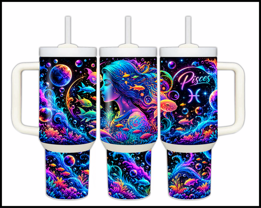 Pisces Stainless Steel Big Guzzler Tumbler (1670)