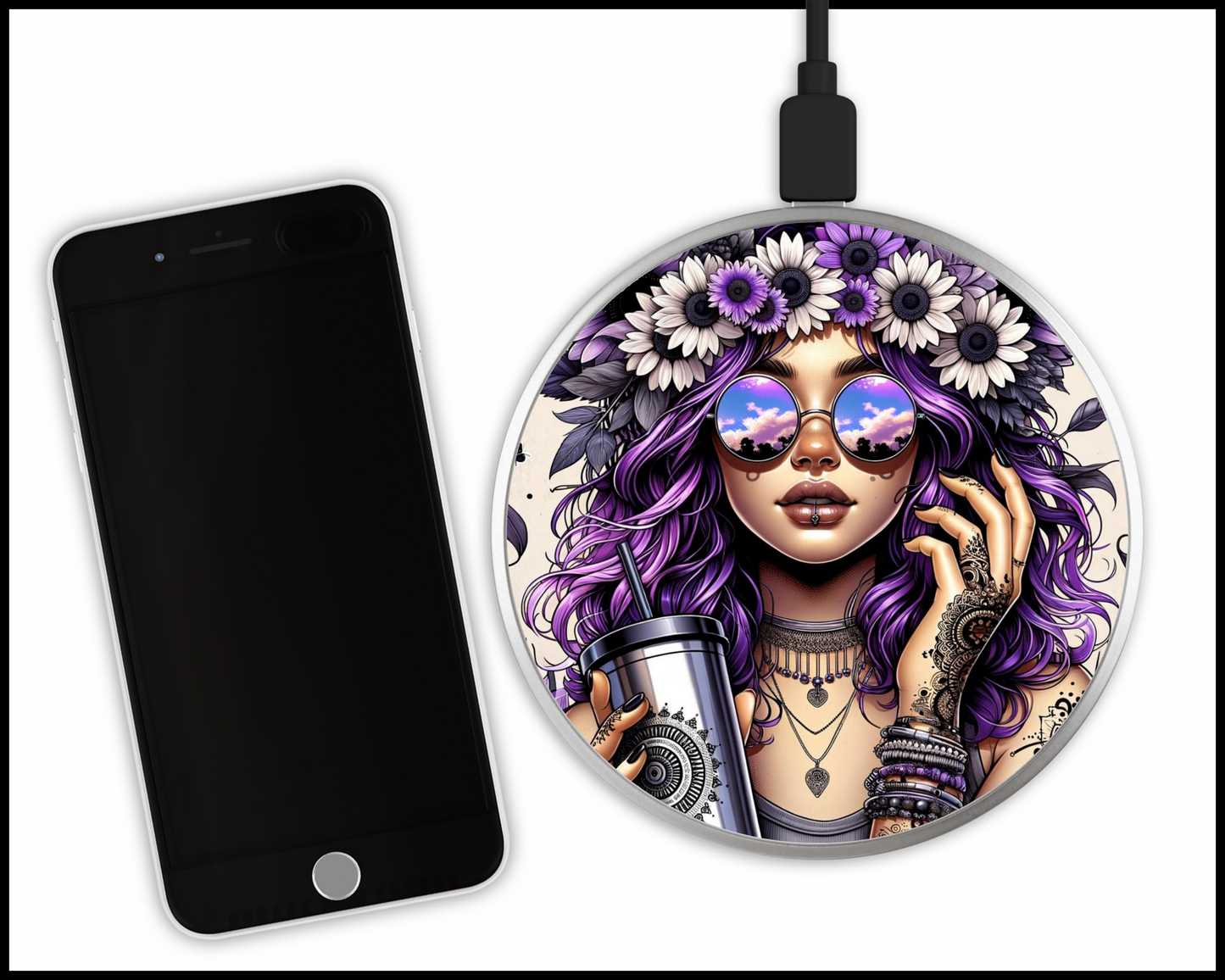 Sexy Bad Ars@ Sublimated Wireless Phone Charger (116)