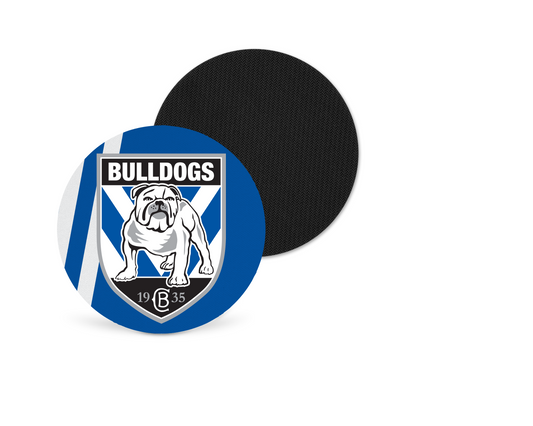 Canterbury Bulldogs Neoprene Drink Coaster x2 (Round)