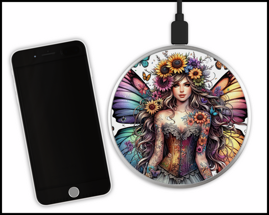 Sexy Bad Ars@ Fairy Sublimated Wireless Phone Charger (216)