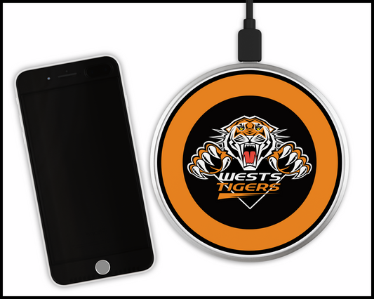 Wests Tigers Sublimated Wireless Phone Charger