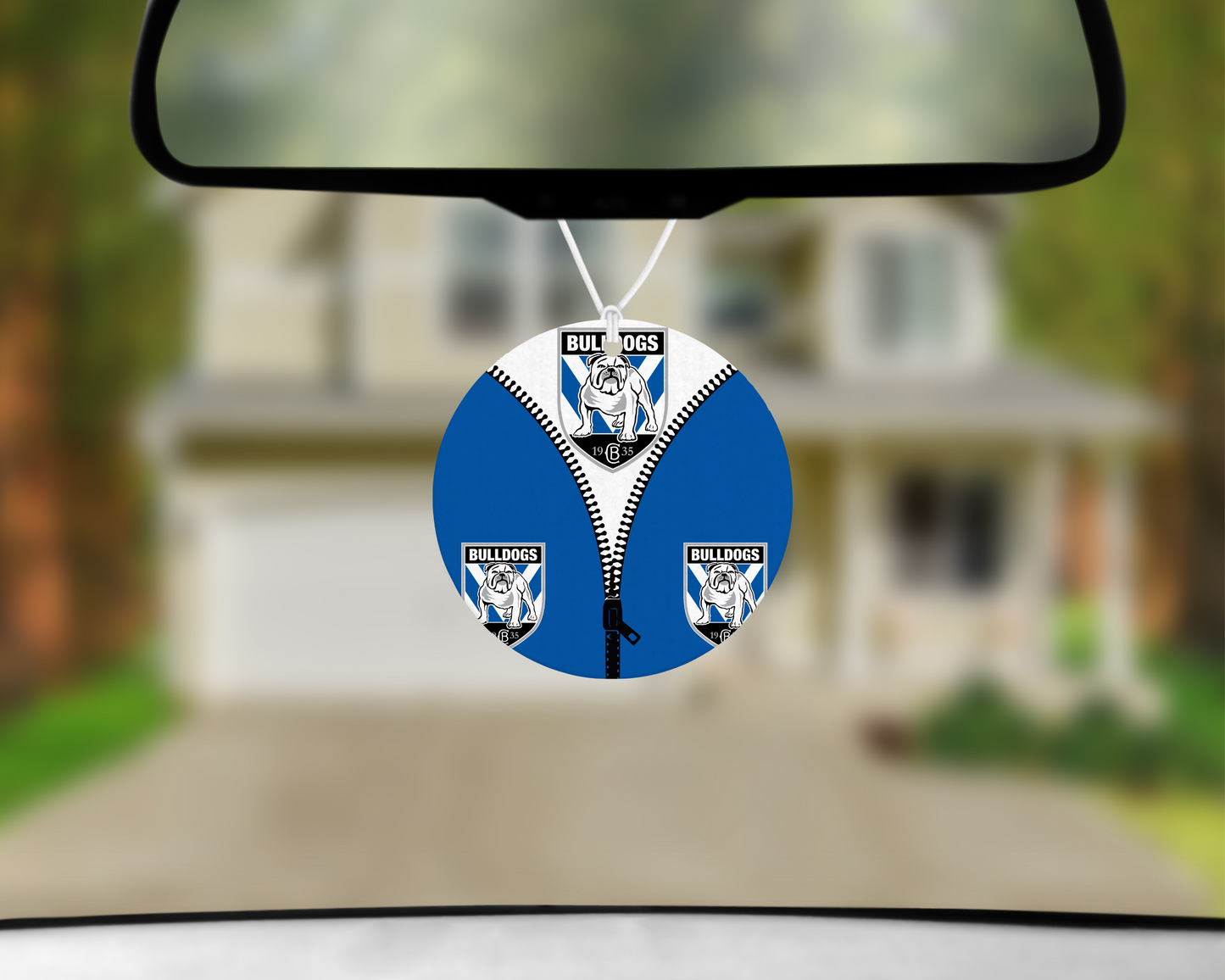 Canterbury Bulldogs Zip Up Car Air Freshener