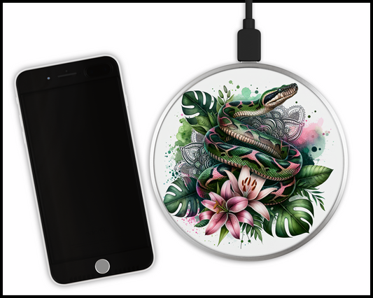 Tropical Snake Sublimated Wireless Phone Charger (016)