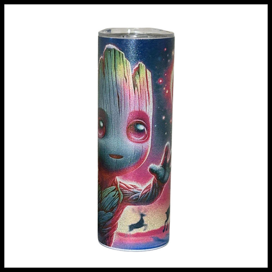 Groot Christmas 20oz Glitter Tumbler